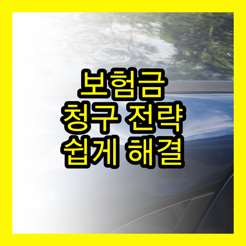 보험금 청구 핵심 전략: 복잡한 절차, 전문가처럼 쉽게 해결하는 방법