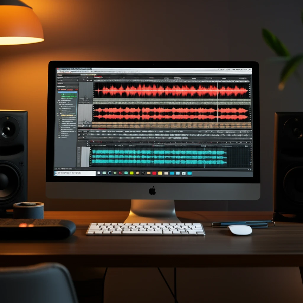 Soundraw 음악 트랙 편집 화면