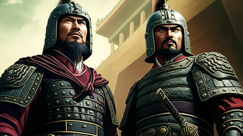 오나라 후기 명장 대결 개념도