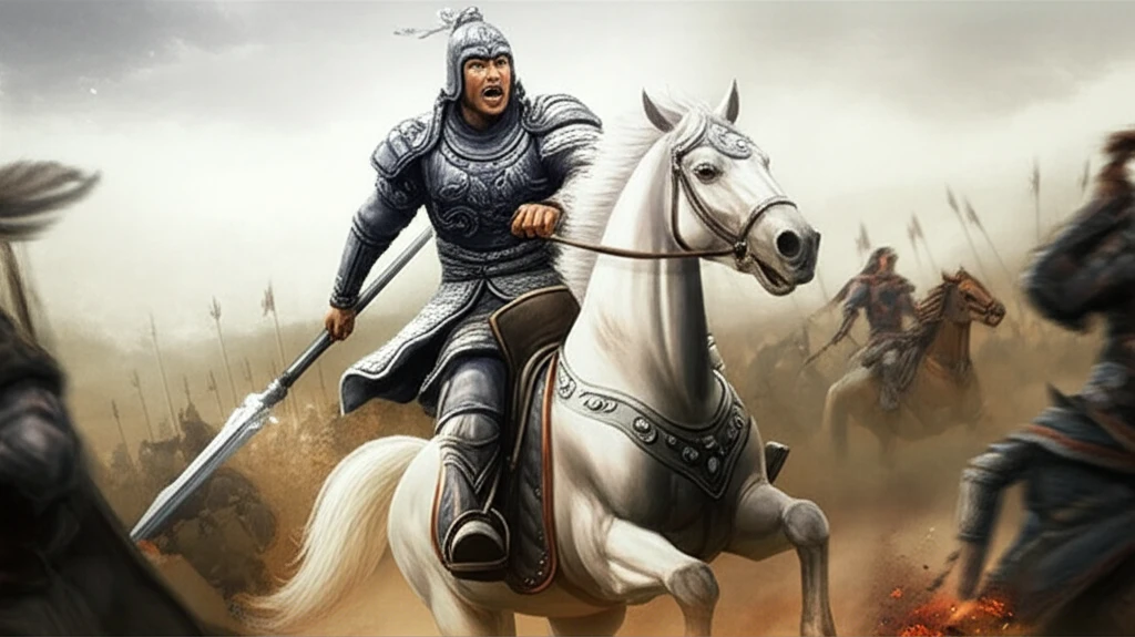 장판파에서의 조운과 장합의 상상된 대결 구도